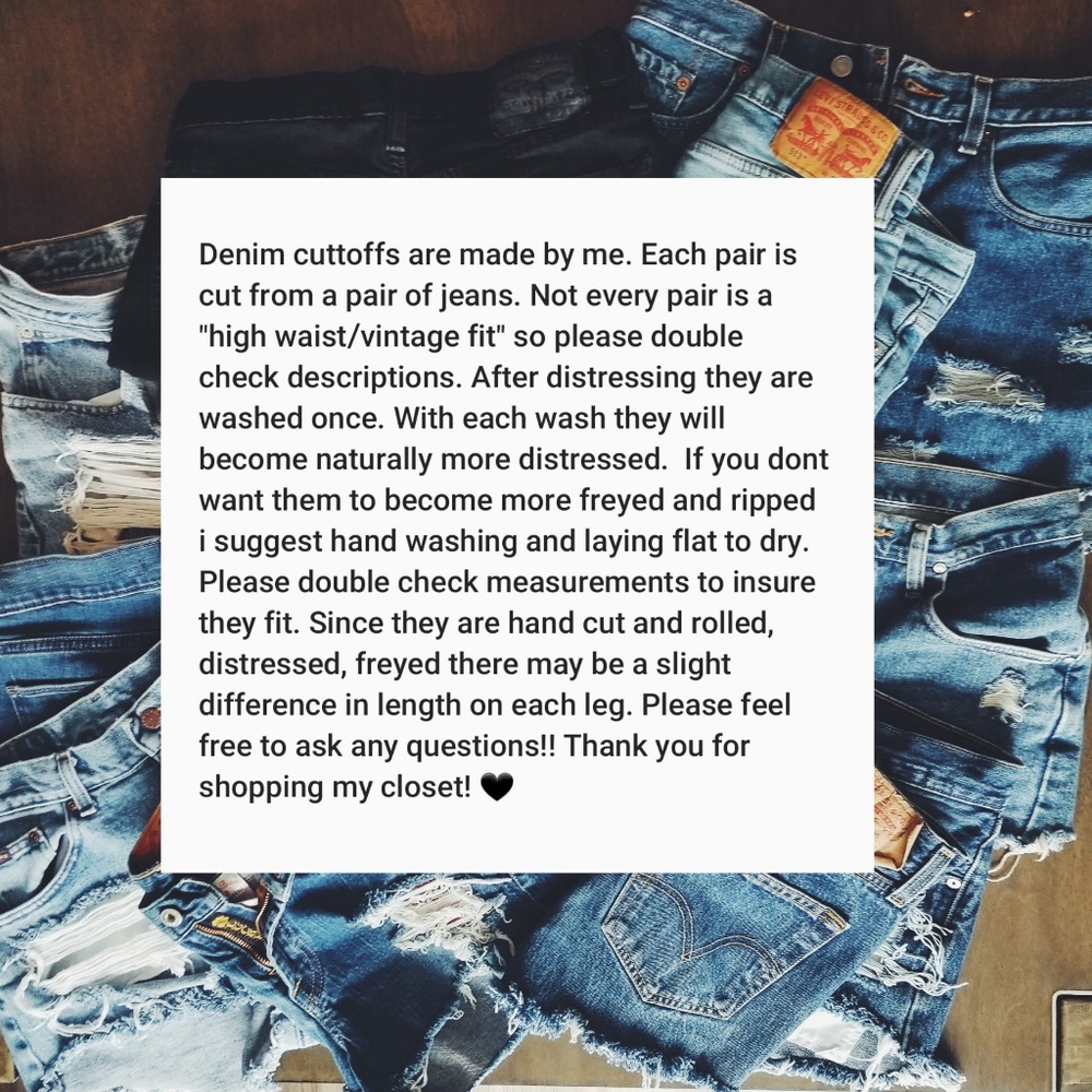Vinatge Fit Wrangler Denim Cutoff Shorts | 7/8 - Picture 8 of 8